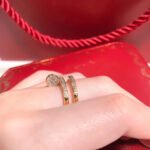 Cartier Juste un Clou Ring, Double, Half-Paved - Image 5