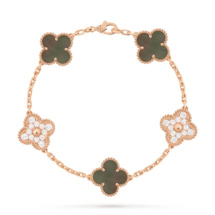 Van Cleef & Arpels Vintage Alhambra Bracelet, 5 motifs