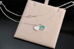 Tiffany Blue Double Heart Tag Pendant - Image 6