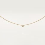 Cartier d'Amour pendant necklace Cartier pendant, Yellow gold, diamonds, Mini model