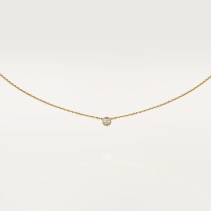 Cartier d'Amour pendant necklace Cartier pendant, Yellow gold, diamonds, Mini model