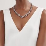 Tiffany HardWear Graduated Link Necklace, White Gold - Image 2