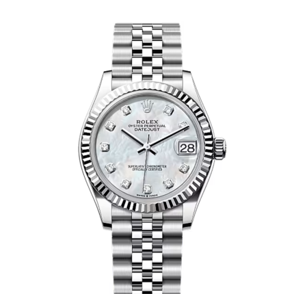 Rolex Datejust watch, Oystersteel, White Gold, Classic Size:31mm