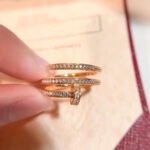 Cartier Juste un Clou Ring, Double, Half-Paved - Image 3