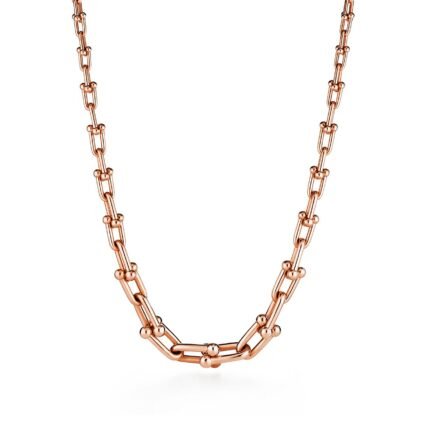 Tiffany HardWear Graduated Link Necklace, Rose Gold