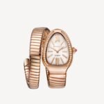 Bvlgari Serpenti Tubogas Watch, Rose gold, Diamonds, Diameter: 35mm