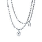 Tiffany HardWear Small Wrap Necklace, White Gold
