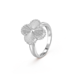 Van Cleef & Arpels Vintage Alhambra ring, White gold