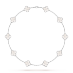 Van Cleef & Arpels Magic Alhambra Agate necklace, 10 motif