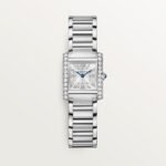 Cartier Tank Française Cartier watch, White Gold, Diamonds, Small Model