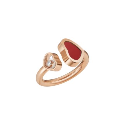 Chopard Happy Heart Ring, rose gold, diamond