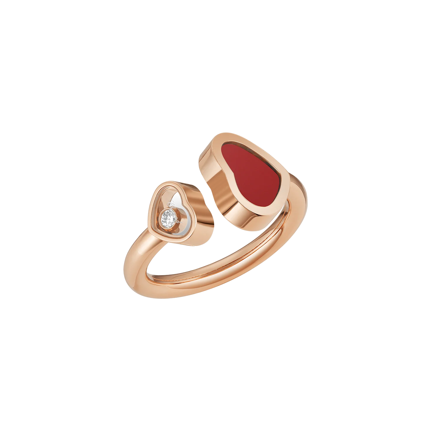 2dc783426a82832eaf42b3b2d9da94d6 Chopard Happy Heart Ring, rose gold, diamond - Image 1