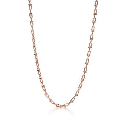 Tiffany HardWear Small Link Necklace, Rose Gold