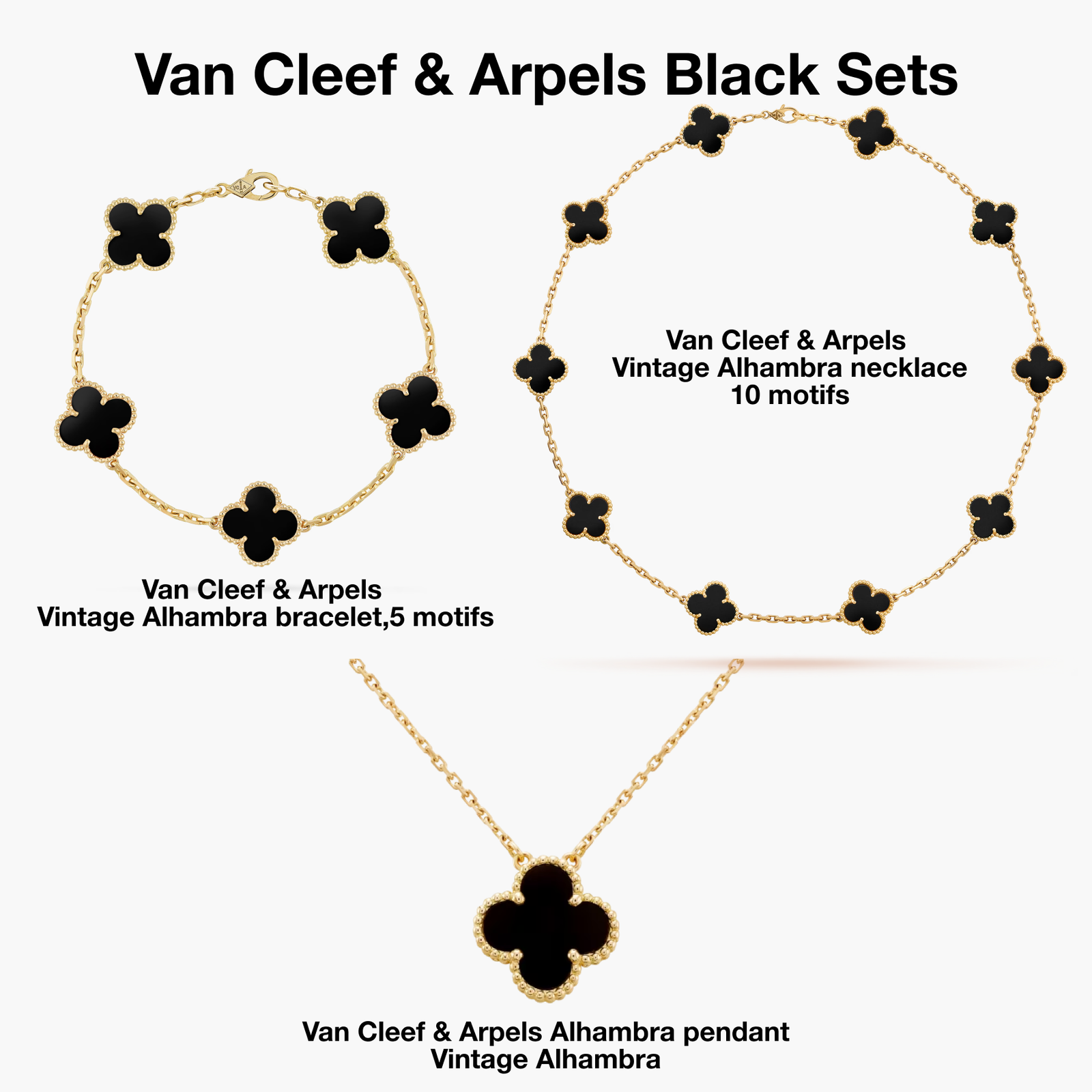 3edcc0d96a192bacb32012b9ffa15378 Van Cleef & Arpels Black Sets - Image 1