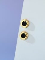 Tiffany T Black Onyx Circle Earrings - Image 2