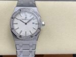 Audemars Piguet royal-oak watch, white gold, diamond, 33mm - Image 4