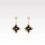 Louis Vuitton LV Color Blossom BB Star Ear Studs, Yellow Gold, Onyx And Diamonds - Earrings