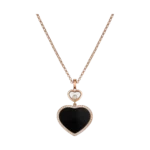 Chopard Happy Heart pendant, rose gold, diamonds, chain length: 60cm