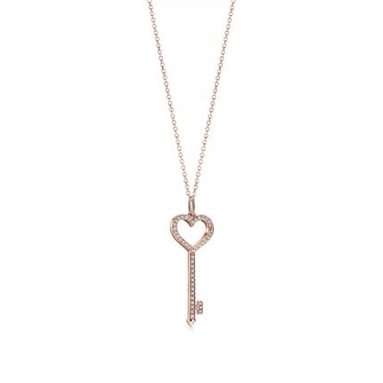 Tiffany Keys Heart Key Necklace