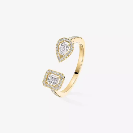 Messika My Twin toi & moi ring, Yellow gold with diamond