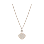 Chopard Happy Heart pendant, rose gold, diamonds, chain length: 45cm