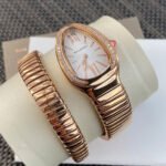 Bvlgari Serpenti Tubogas Watch, Rose gold, Diamonds, Diameter: 35mm - Image 3