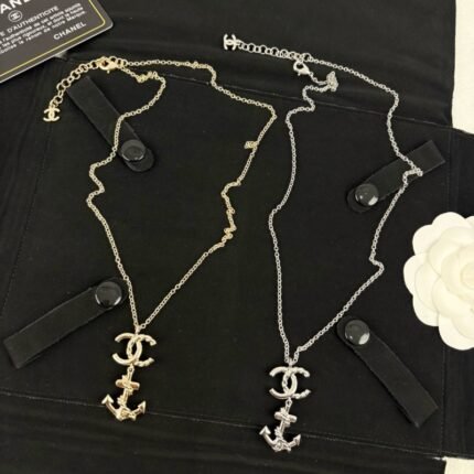Chanel Double C Anchor Pendant Necklace