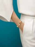 Van Cleef & Arpels Vinatge Frivole bracelet, Yellow gold, diamonds, Medium model - Image 4