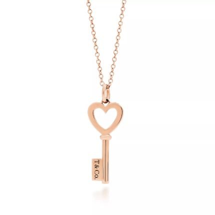 Tiffany Keys Heart Key Pendant Necklace