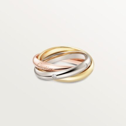 Cartier Trinity ring, classic model, 5 diamonds