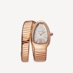 Bvlgari Serpenti Tubogas Watch, Rose gold, Diamonds, Diameter: 35mm