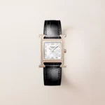 Hermes Heure H watch, Diamond-set rose gold, Small model, 25 mm