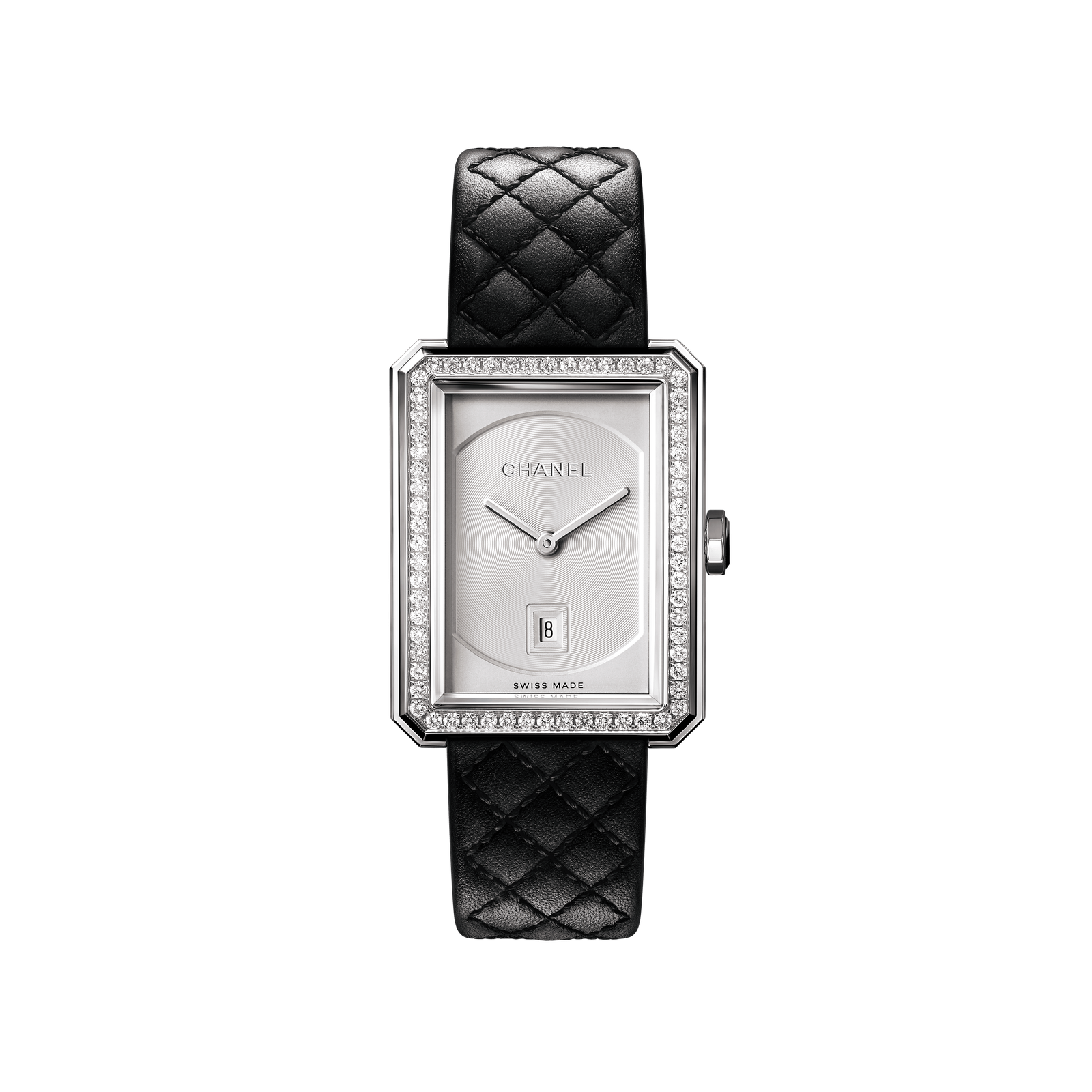 b21b0434a6a14f2c9138f34641575df3d0c948e5ff77c09ef6b494d434a3ce09 Chanel Boy·Friend Watch, Steel and diamonds, Meduim size - Image 1