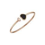 Chopard Happy Heart bracelet, rose gold, diamond, carnelian bracelet