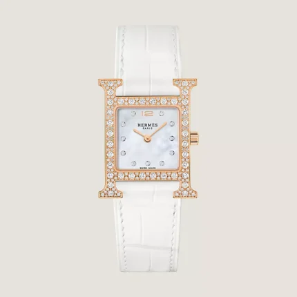 Hermes Heure H watch, Rose gold, Small model, 25 mm