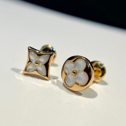 Louis Vuitton Color Blossom Sun Ear Stud, Pink Gold And White Mother-of-Pearl - Earrings
