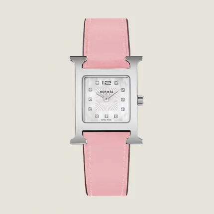 Hermes Heure H watch, Steel watch, Small model, 25 mm