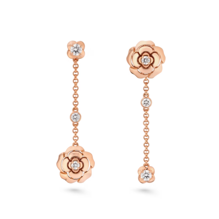 Chanel Extrait de Camélia transformable earrings