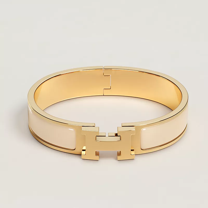 cab0f33d998f3194baa4387032ebcd61 Hermes Clic H Bracelet - Image 1