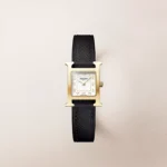 Hermes Heure H watch, Yellow gold, Mini model, 21 mm