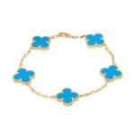 Van Cleef & Arpels Vinatge Alhambra bracelet, 5 motif, Yellow gold