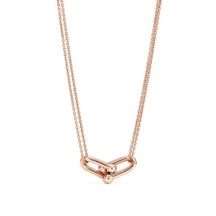 Tiffany HardWear Large Double Link Pendant, Rose Gold