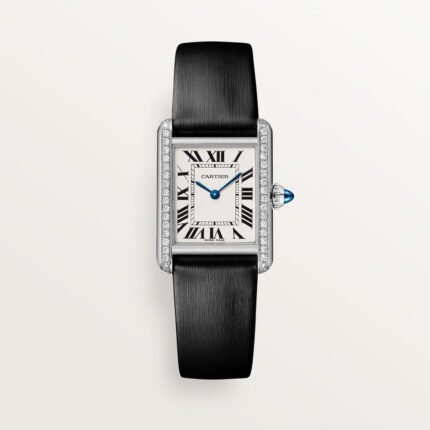 Cartier Tank Must de Cartier watch, White Gold, Diamonds, Small Model