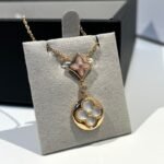 Louis Vuitton Color Blossom Necklace, Pink Gold, Pink Mother-Of-Pearl, White Mother-Of-Pearl And Diamond - Necklace