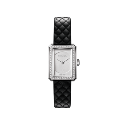 Chanel Boy·Friend Watch, Steel and diamonds, Small size